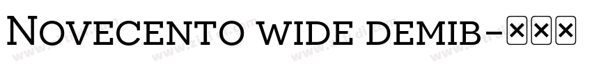 Novecento wide demib字体转换